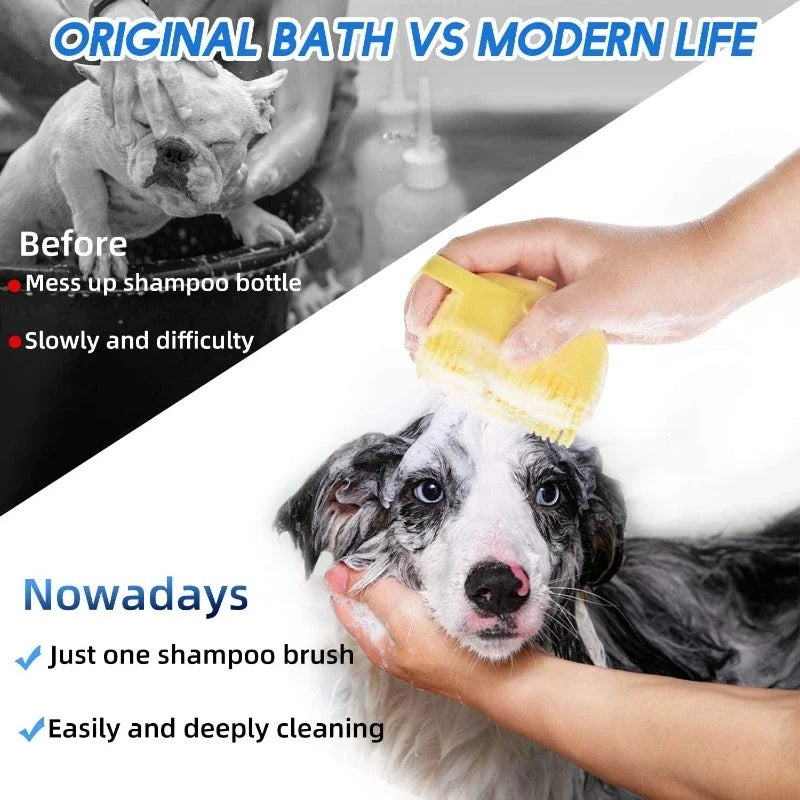 Silicone Rubber Dog Bath Brush