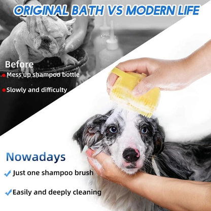 Silicone Rubber Dog Bath Brush